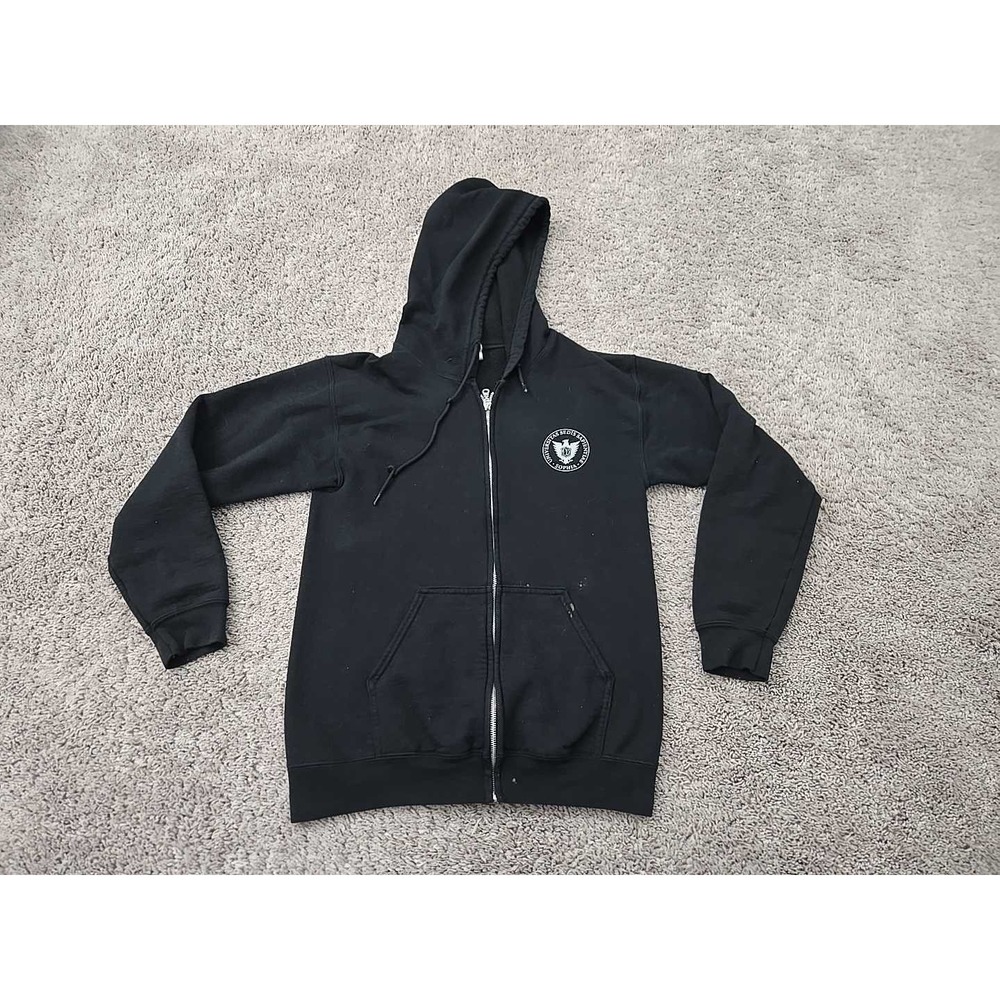 Sophia University Hoodie Mens S Black Full Zip Universitas Sedis Sapientiae Logo